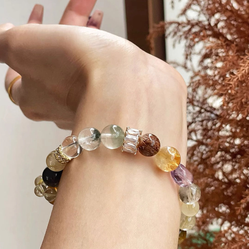 Seven Chakra Crystal Bracelet — Style A & B | Energy Healing | Natural Stones