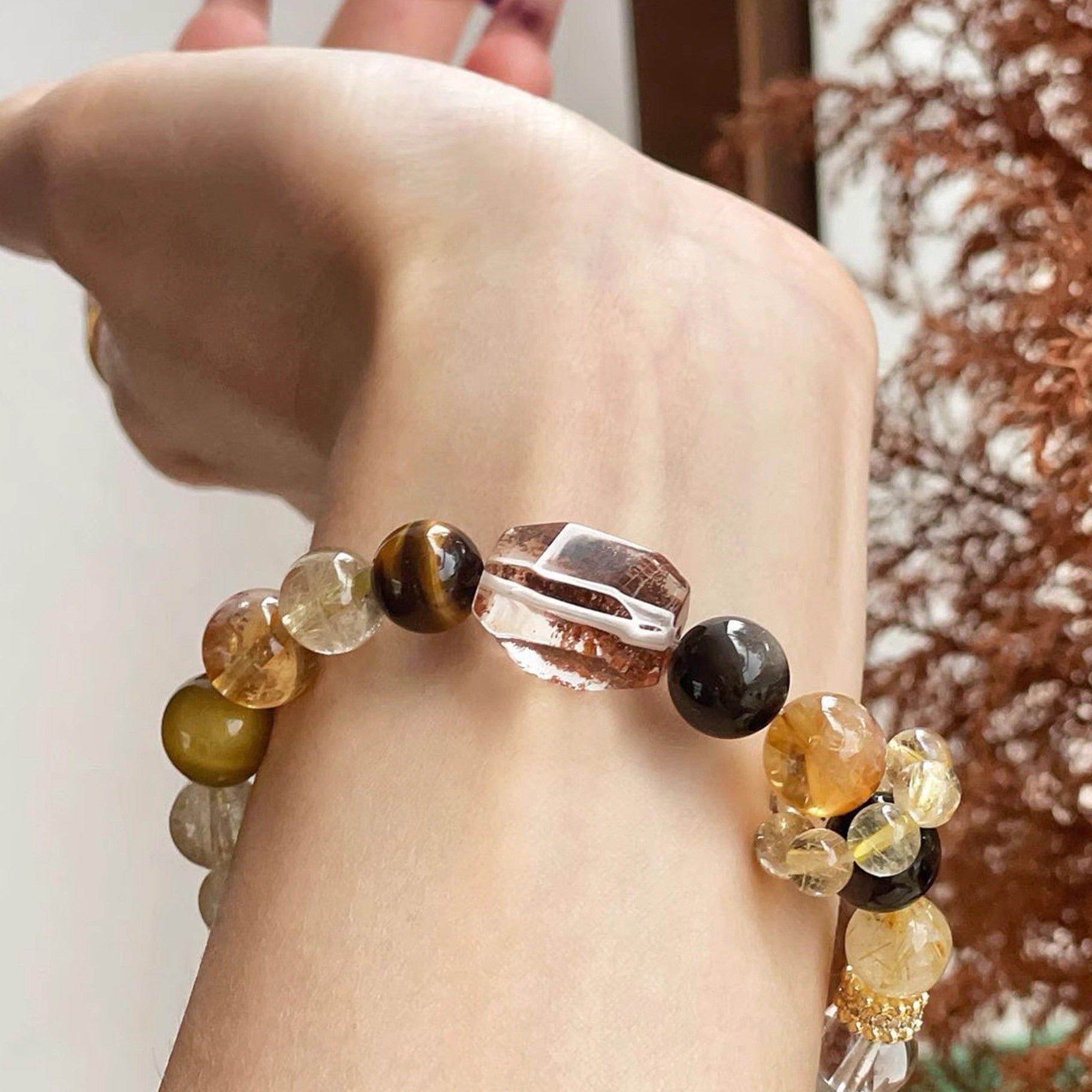Seven Chakra Crystal Bracelet — Style A & B | Energy Healing | Natural Stones