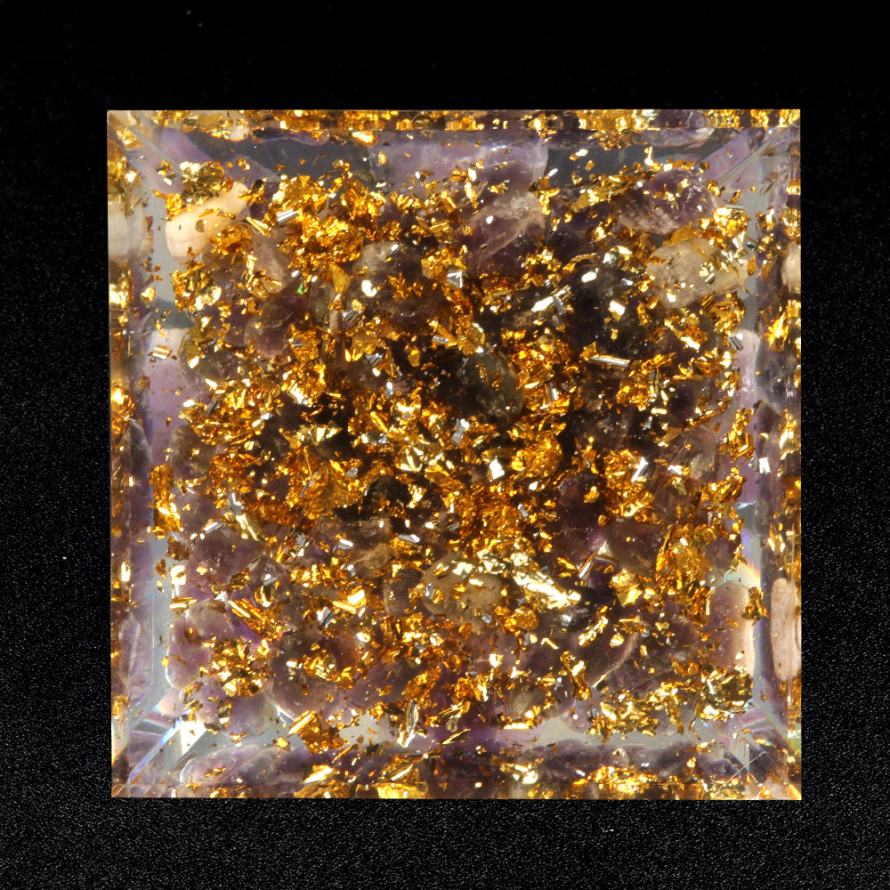 Floating Sphere Orgone Pyramid — Crystal Stone Collection