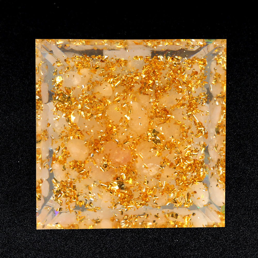 Floating Sphere Orgone Pyramid — Crystal Stone Collection
