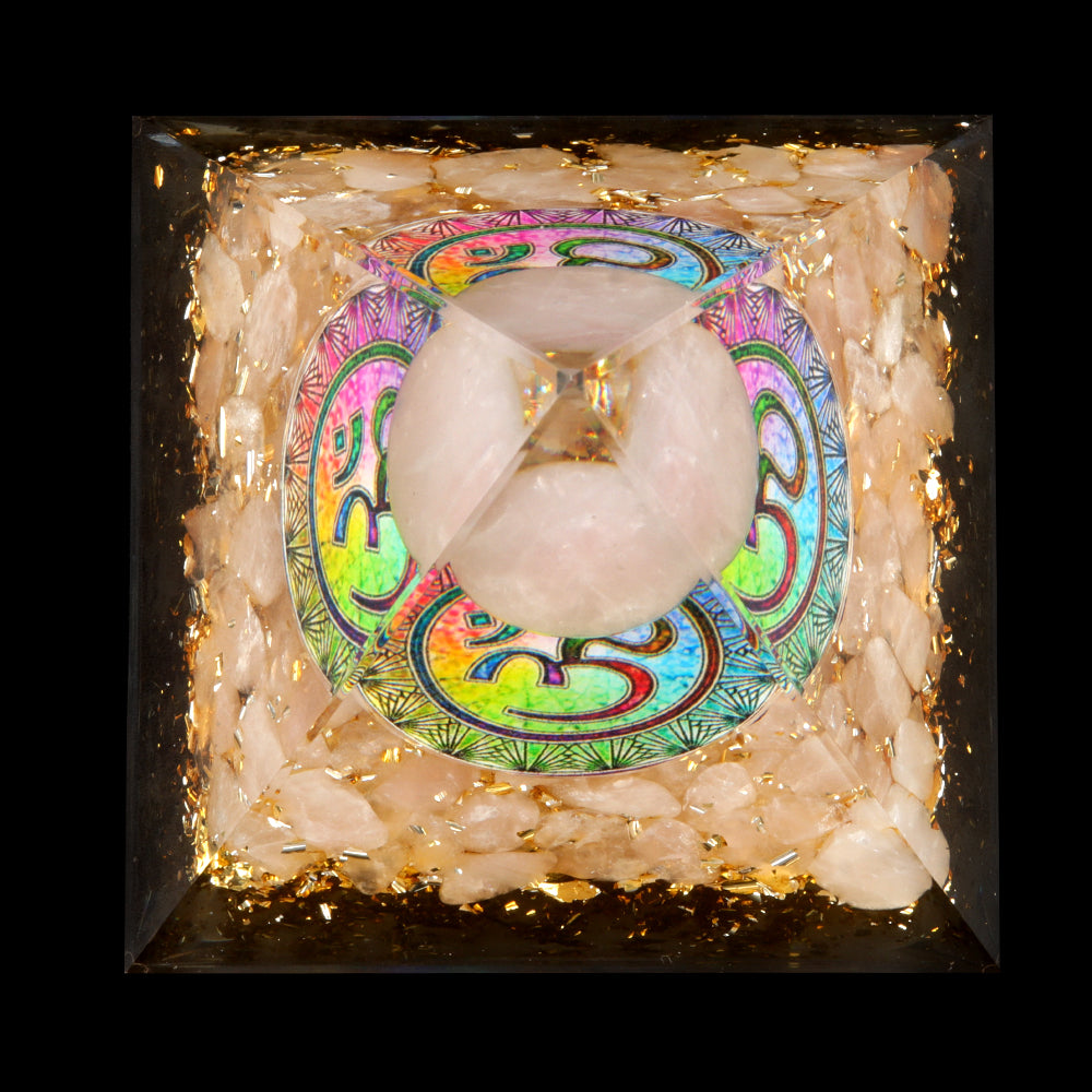 Floating Sphere Orgone Pyramid — Crystal Stone Collection
