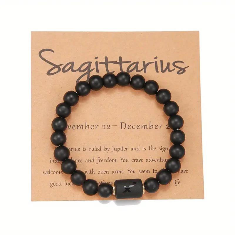 Zodiac Crystal Bracelet — Natural Stone Beads | All 12 Signs | Includes Zodiac Card