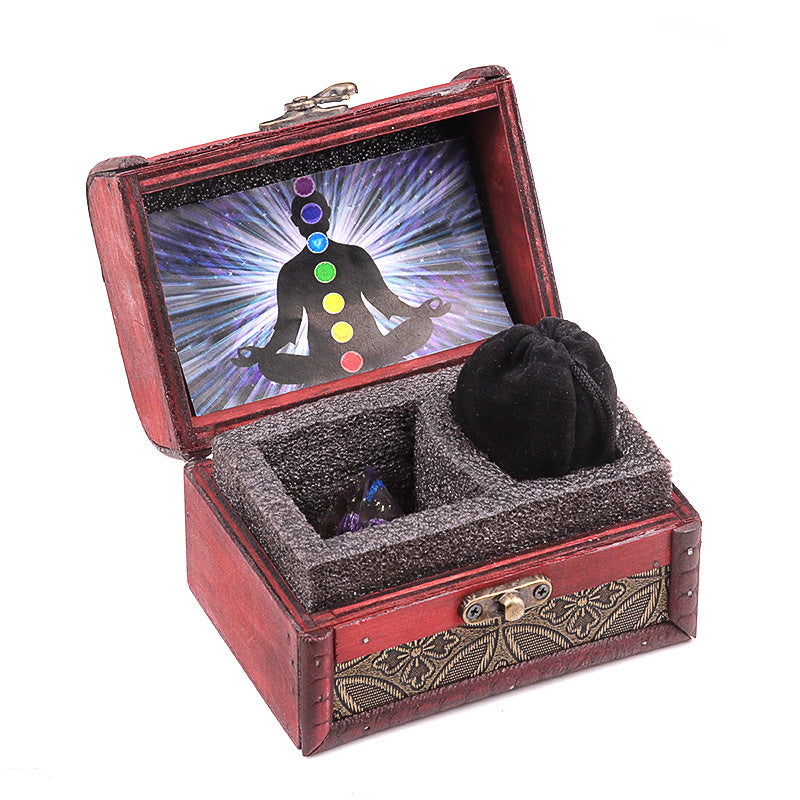 Crystal Chakra Gift Set — Natural Stone Pyramid, Pendulum & Gravel Collection