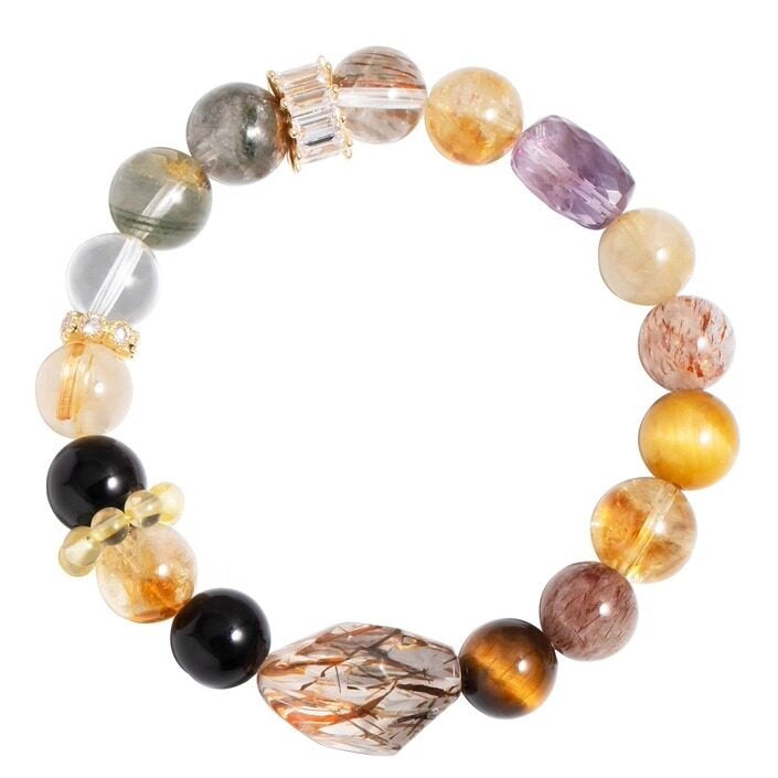 Seven Chakra Crystal Bracelet — Style A & B | Energy Healing | Natural Stones